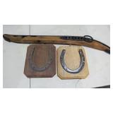 HORSE HEIMS, 2 HORSE SHOES