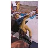 COWGIRL STATUE,  HORSE PICTURE & BOOK