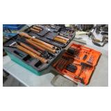 NICE GRILL SET IN CASE, DRILL BITS, STORAGE BOX