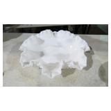 FENTON MILKGLASS HOBNAIL FLARED BOWL