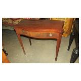 CHERRY 1 DRAWER GAME TABLE W/SWIVEL TOP