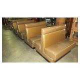 4 PADDED RESTAURANT BOOTH SEATS (DOUBLE SIDED)