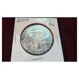 2009 1 OZ .999 SILVER EAGLE GEM BU