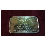 1 OZ .999 SILVER BAR DESERT STORM