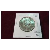 1963 D FRANKLIN HALF DOLLAR CHOICE BU 90%