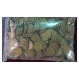 500 WHEAT PENNIES VARIOUS DATES