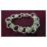 LADIES STAMPED .925 LINK BRACELET