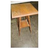 SMALL OAK BIBLE TABLE