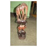 EXOTIC ANIMAL STATUE, 32.5" TALL