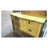 PAINTED SMALL DRESSER, 4 DRAWERS