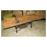 UNIQUE COFFEE TABLE MADE W/SEWING MACHINE BASE