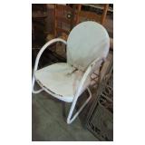 PAINTED METAL PATIO CHAIR