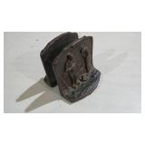 ANTIQUE BRONZE BOOKENDS, EARLY AM. FARMERS