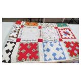 KNOX CO. HAND MADE SIGNATURE QUILT