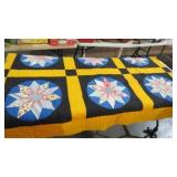 FULL SIZE HAND PIECED STAR QUILT