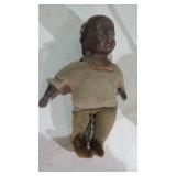 EARLY COMPOSITE BLACK BABY DOLL, AS IS