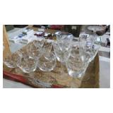 COLLECTION OF CRYSTAL ETCHED STEMWARE