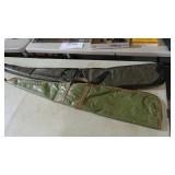 2 LEATHER LIKE RIFLE CASES