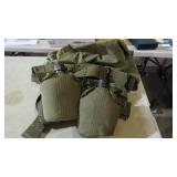 COLLECTION MILITARY BAGS, CANTEENS, MISC.