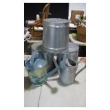 GALVINIZED BUCKETS & WATERING CANS