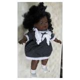 BLACK BABY DOLL, 25" TALL