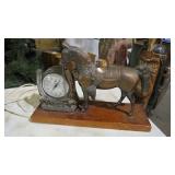 VINTAGE HORSE CLOCK