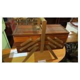 ANTIQUE FOLD OUT SEWING BOX