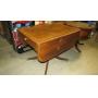 CHERRY INLAID DUNCAN PHYFE DROP LEAF TABLE