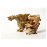 ASIAN CARVED SOAPSTONE FIGURES