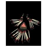 RED RIVER Mï¿½TIS PORCUPINE QUILL SET