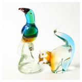 ART GLASS HAND BLOWN ANIMAL FIGURES