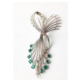 18K WHITE GOLD PENDANT/PIN