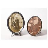 TWO STERLING SILVER PICTURE FRAMES