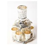 SILVER PLATED JERASELEM WINE FOUNTAIN