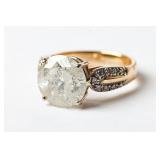 5CT DIAMOND 14 kt YELLOW GOLD RING