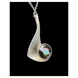 925 OPAL PENDANT ON CHAIN
