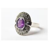 STERLING SILVER COCKTAIL RING