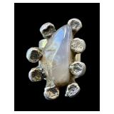 JACOB HULL DENMARK BRUTALIST AGATE RING