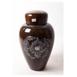 ENGLISH TURNED WOOD URN