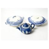 WEDGEWOOD AND OTHER CHINA SERVING WARE