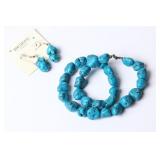 LADIES' TURQUOISE NECKLACE SET