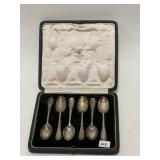 STERLING SILVER SPOONS IN CASE