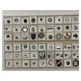 STERLING SILVER PINS, BROOCHES AND TIE TACKS
