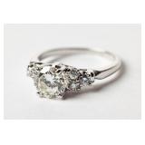 1.39ct DIAMOND & 18KT GOLD ENGAGEMENT RING