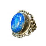 925 LAPIS LAZULI STATEMENT RING