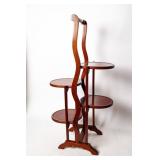 VICTORIAN WALNUT FOLDING PIE TABLE