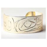 HAIDA SILVER CUFF BRACELET