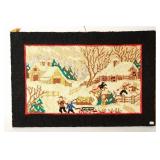 PICTORIAL HOOKED RUG