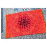 RED SHAG RUG
