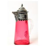 VICTORIAN CRANBERRY CLARET JUG